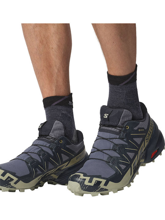 Salomon Speedcross Running Socks Gray 1 Pair
