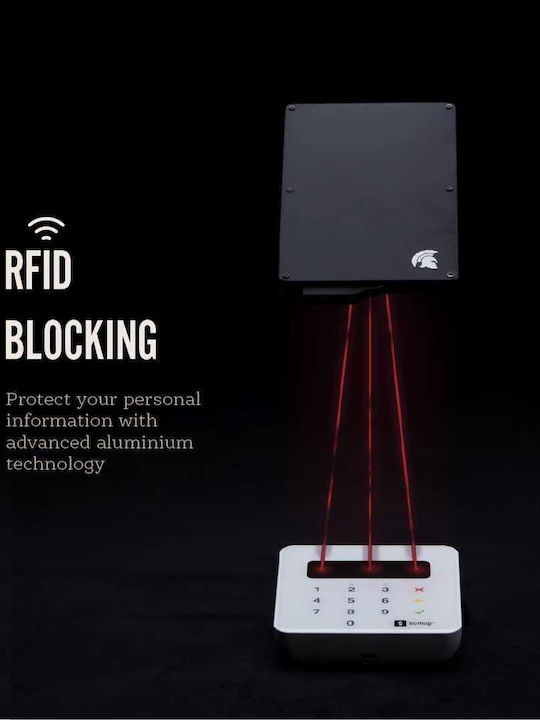 Powr Herren Geldbörse mit RFID und Slide-Mechanismus Schwarz