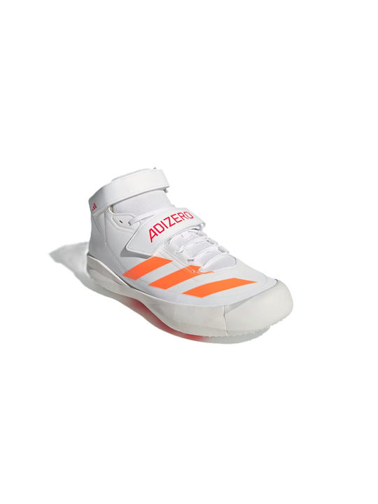 Adizero Javelin Cloud Sport Shoes Spikes Cloud White Lucid Orange Lucid Red