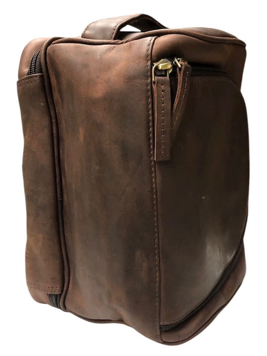 Bo-bags-brown Leder Kulturbeutel Braun
