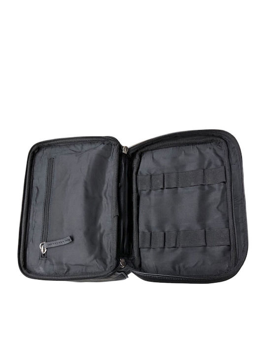 Bo-Bags Black Leather Toiletry Bag Black