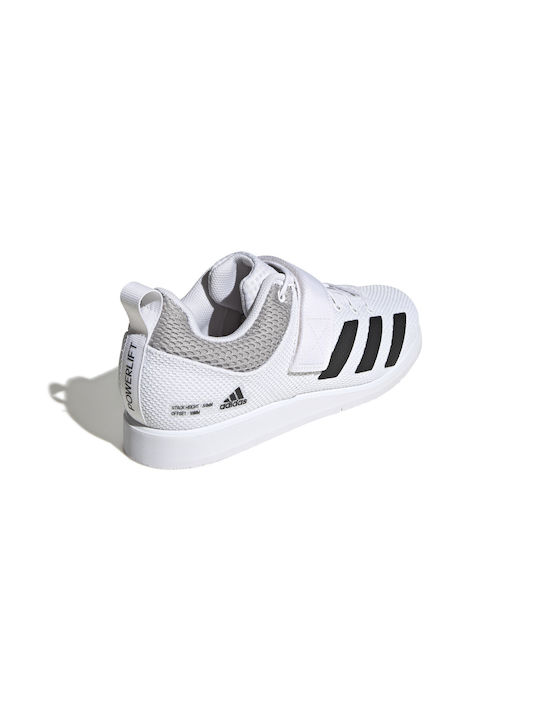 Powerlift 5 Men's Sport Shoes Crossfit Cloud White Core Black Grey Two