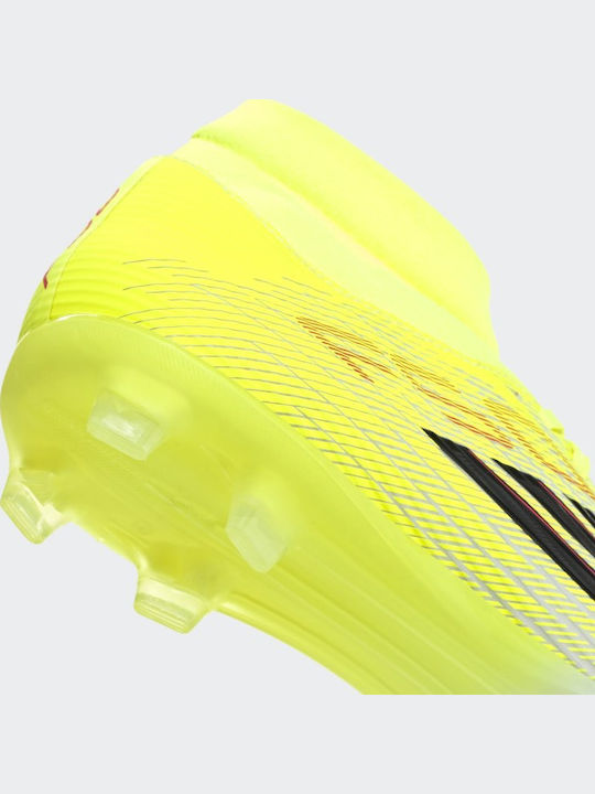 adidas F50 League Mid Football Shoes with Cleats Yellow