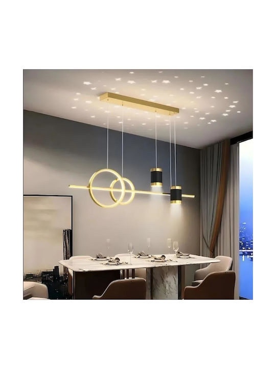 Adjustable Pendant Light Gold 100x100cm