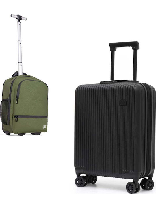 CabinFly Reisekoffer Black And Green mit 4 Räder
