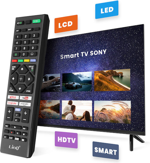 Linq Universal Remote Control Sony Tvs 8m Range Black
