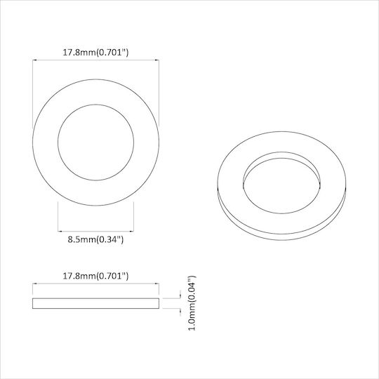 vidaXL Screw with Diameter M16 and Length 16mm 12pcs