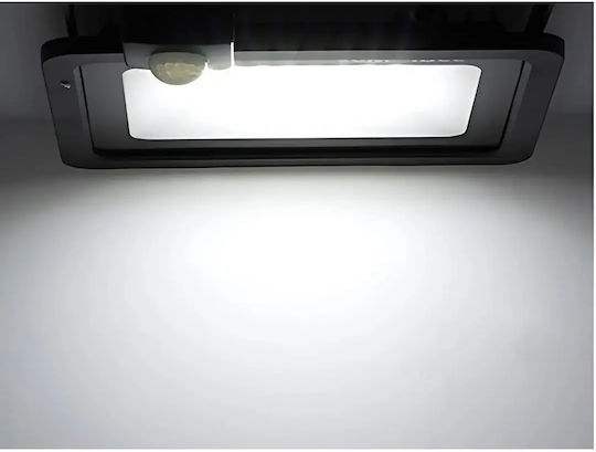Verk Group Proiector Led Etanș 20W Alb Rece 6000K Cu Senzor De Mișcare Și Fotocelul IP66