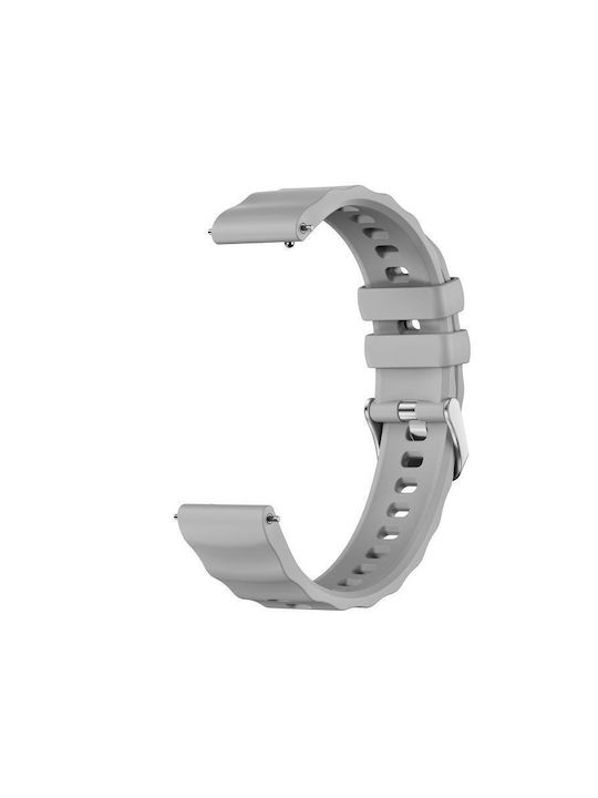 Μονόχρωμο Λουράκι Σιλικόνης Huawei Watch Gt 6 41mm Gt 5 41mm Gt 4 41mm Ασημί Αγκράφα Γκρι Μονόχρωμο Λουράκι Σιλικόνης Huawei Watch Gt 6 41mm Gt 5 41mm Gt 4 41mm Ασημί Αγκράφα Γκρι