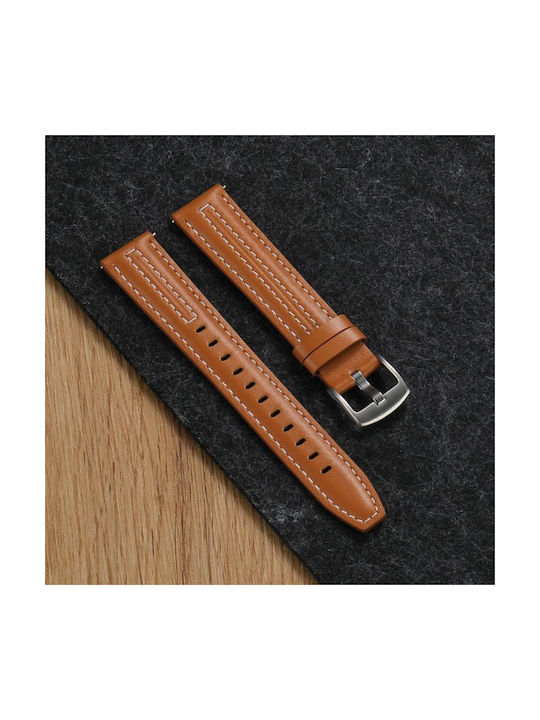 Silver Leather Bracelet Huawei Watch GT 6 41mm GT 5 41mm GT 4 41mm Grey