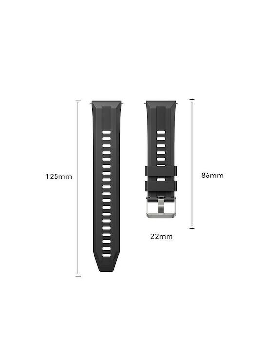 Tragbare Bänder Silbers Schnalle Huawei Watch Gt 6 46mm Dunkelgrau