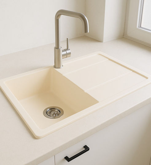 Unixton Chiuvetă Bucătărie Drop-In Din Granit Lichid L100xL50cm