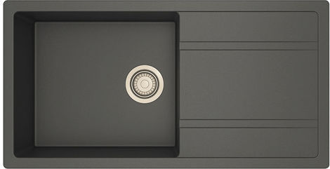 Unixton Chiuvetă Bucătărie Drop-In Din Granit Lichid L100xL50cm