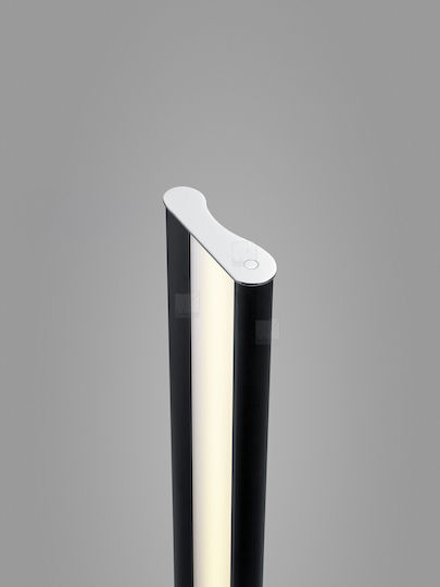 Helestra LED Floor Lamp H155.5xW24cm. with Warm White Light 1620lm Black