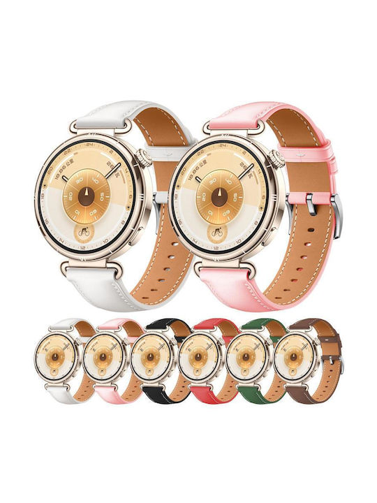 Ασημί Αγκράφα Γνήσιο Δερμάτινο Μπρασελέ Huawei Watch Gt 6 41mm Gt 5 41mm Gt 4 41mm Κόκκινο Ασημί Αγκράφα Γνήσιο Δερμάτινο Μπρασελέ Huawei Watch Gt 6 41mm Gt 5 41mm Gt 4 41mm Κόκκινο