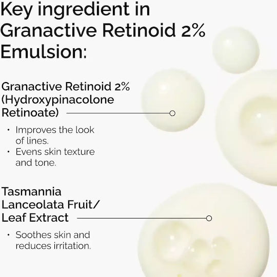The Ordinary Granactive Retinoid 2% Emulsion Ενυδατικό & Αντιγηραντικό Serum Προσώπου για Αναζωογόνηση 30ml