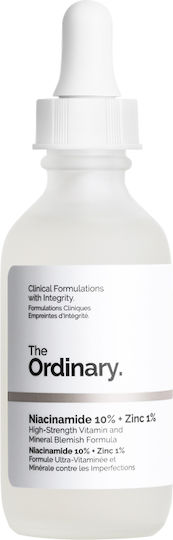 The Ordinary Niacinamide 10% + Zinc 1% Ενυδατικό Serum Προσώπου με Νιασιναμίδη για Λάμψη 60ml