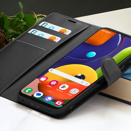 Zanaé Brieftasche Hülle Galaxy A30s A50 A50s Stand Magnetischer Tab Schwarz