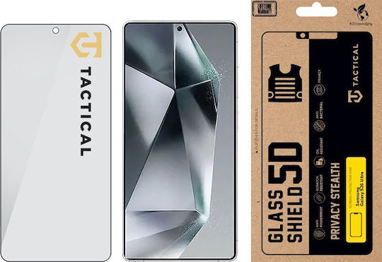 Tactical 5D 0.33mm Full Glue Privacy Tempered Glass Black (Galaxy S26 Ultra)
