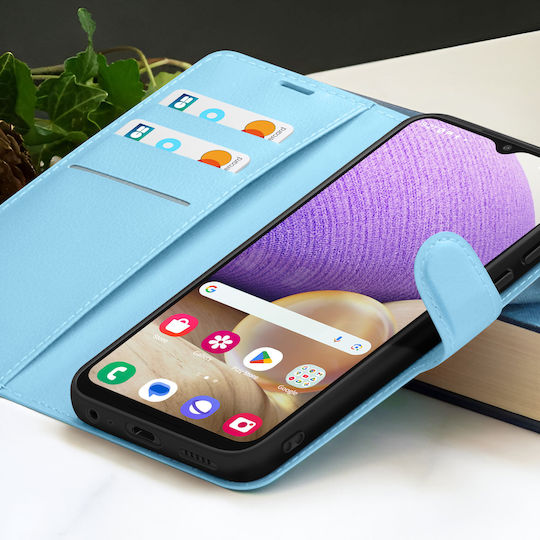 Zanaé Husa Wallet Galaxy A32 5G Stand Tab Magnetic Albastru Deschis