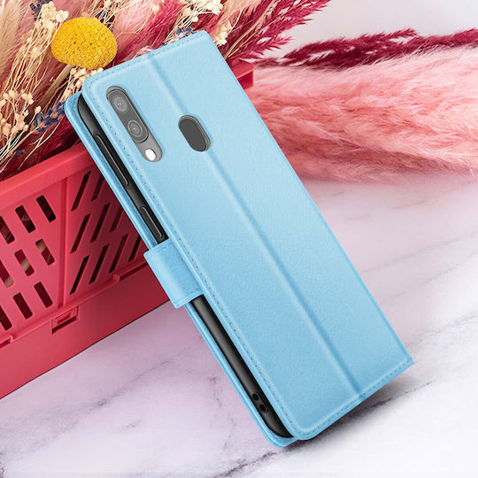 Zanaé Wallet Case Samsung A40 Stand Magnetic Tab Light Blue