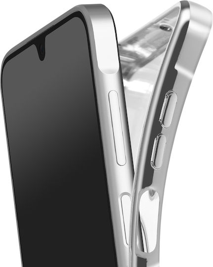 Husă Avizar Samsung Galaxy A16 Compatibilă Cu Magsafe Margine Crom Argintiu