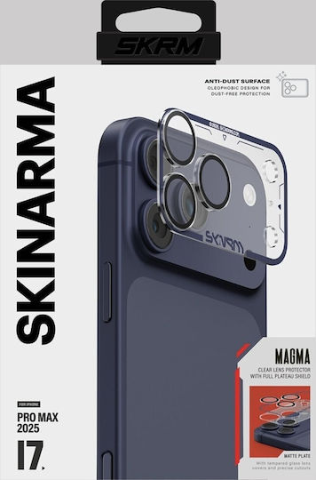Skinarma Προστασία Κάμερας Tempered Glass Μπλε για το iPhone 17 Pro Max