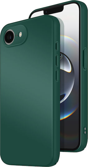Avizar Husa iPhone 16 Silicon Soft-Touch Seria Fast Cover Verde Închis