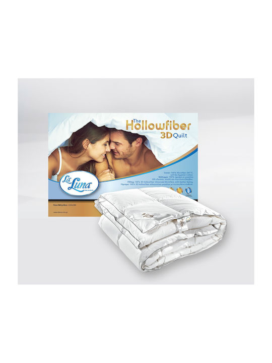 La Luna Duvet King Size with Hollowfiber Filling 260x240cm Hollowfiber 3D White 9 togs Togs