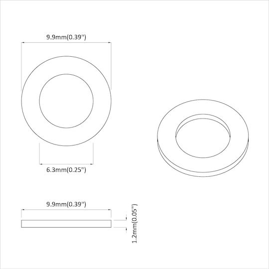 vidaXL Schraube mit Durchmesser M10 und Länge 10mm 100kg