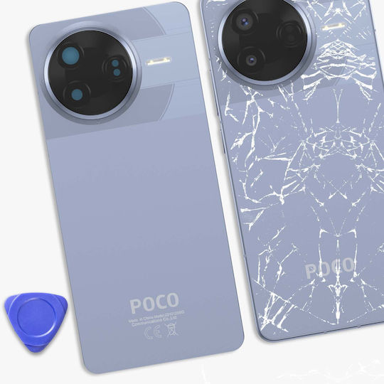 Оригинален заден капак Xiaomi Poco F7 Pro Service Pack Официален Син