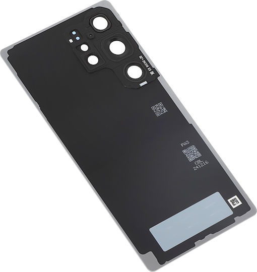 Clappio Rear Glass Battery Cover Samsung Galaxy S25 Ultra Replacement Part Silver