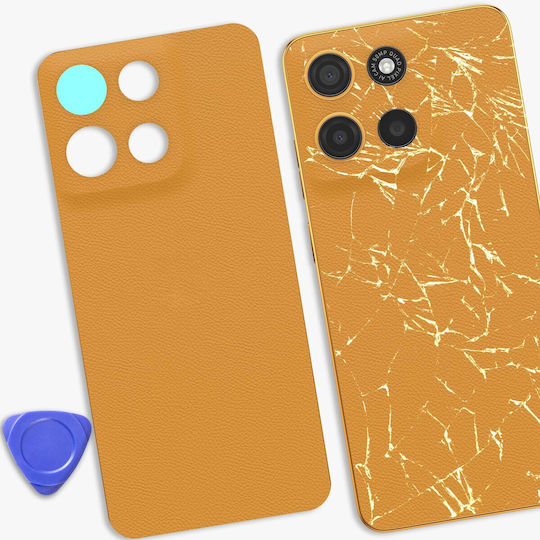 Clappio Капак За Батерия Motorola Moto G15 С Вградено Лепило Оранжев