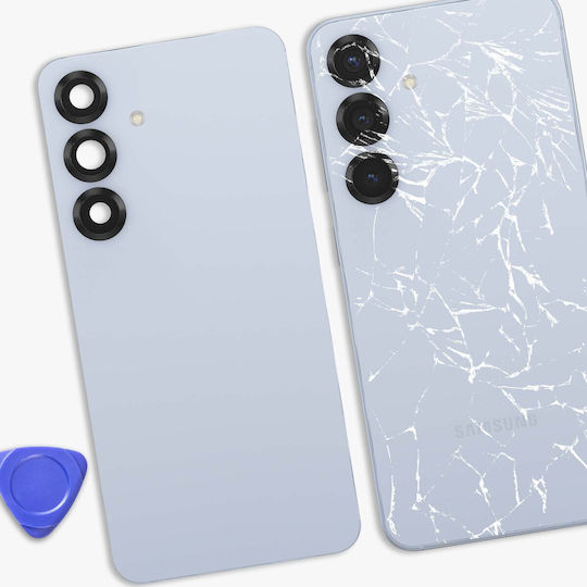 Clappio Mobile Phone Replacement Cover Galaxy S25 Integrated Adhesive Light Blue