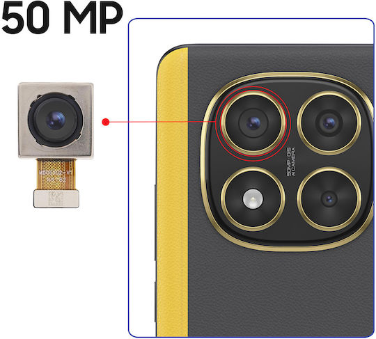 Clappio Replacement 50mpx Main Rear Camera Xiaomi Poco X7 Black
