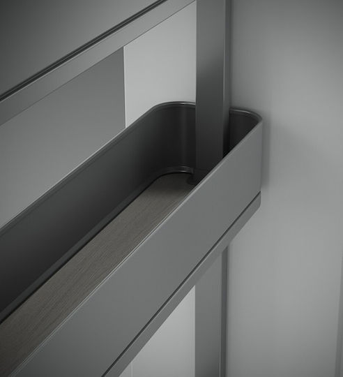 Emuca Grey Expanding Closet Mechanism with Brakes 8382235