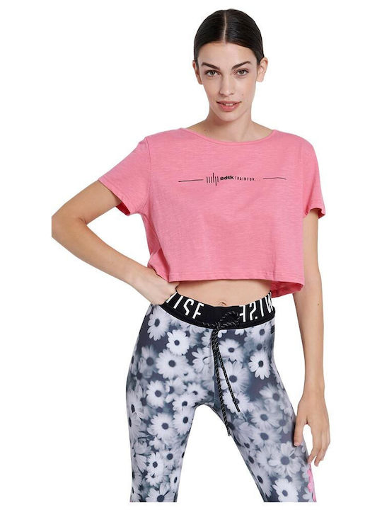 Women's Athletic Crop Top Short Sleeve Babe