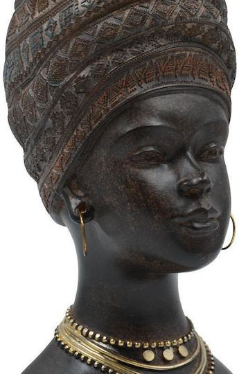 Fylliana Decorative African Woman Polyresin 14x16x28cm
