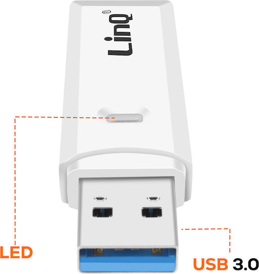 Linq SD Micro SD Card Reader USB 3.0 Connection Speed Up to 5 Gbps White