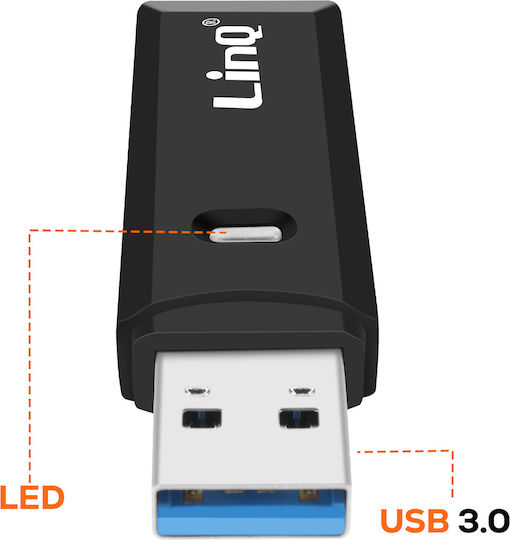 Linq SD Micro SD Kartenleser USB 3.0 Verbindung Geschwindigkeit Bis Zu 5 Gbps Schwarze