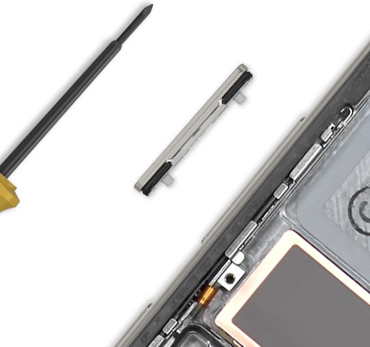 Samsung Buton Volum Original De Înlocuire Galaxy S25 Ultra Pachet De Service Gri