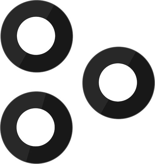 Clappio Rear Camera Lens Honor 400 Lite Pro Replacement Black