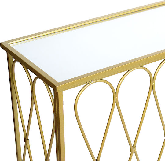 Konsolemit Spiegel Golden L80xB33xH70cm