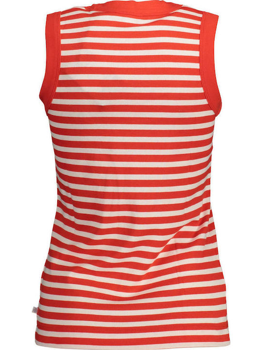Women's Athletic Blouse Sleeveless Red