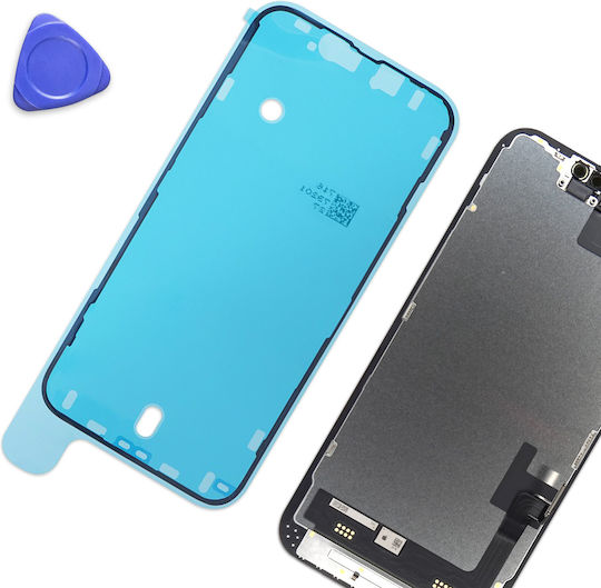Clappio Vorgefertigte Doppelseitige Bildschirmklebestreifen iPhone 16 Blau