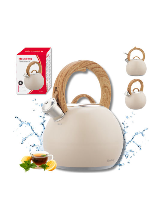 Klausberg Wasserkocher Beige 3000ml