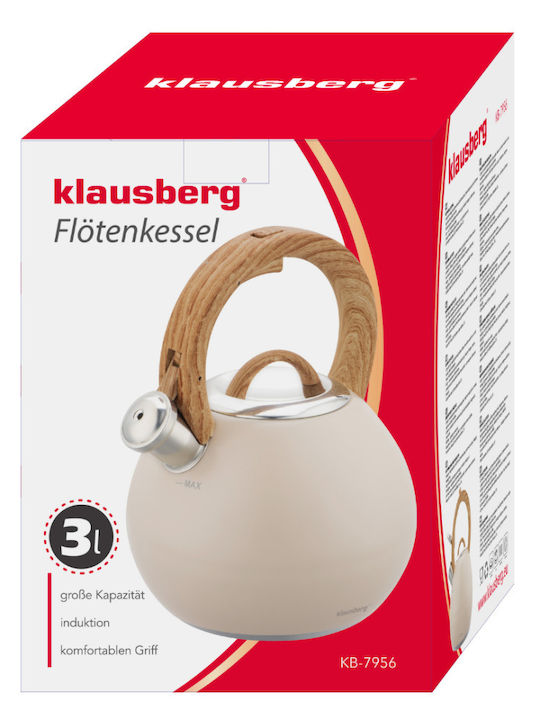 Klausberg Wasserkocher Beige 3000ml