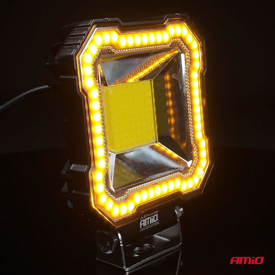 Amio Work Light Led Awl82 Flood 48w 3600lm 6500k Steady Yellow Led Bar – 9–36v 1 Pc 04426/am 04426/am 04426/am