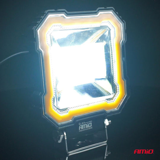Amio Work Light Led Awl82 Flood 48w 3600lm 6500k Steady Yellow Led Bar – 9–36v 1 Pc 04426/am 04426/am 04426/am
