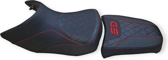 Gs1200 Adventure Bmw Anti-slip Quilted Baklavadoto Seat Cover Red Stitches Logo